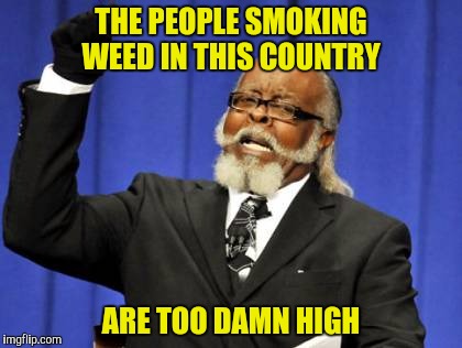 The number of people that have already done this is too damn high...or I am | THE PEOPLE SMOKING WEED IN THIS COUNTRY; ARE TOO DAMN HIGH | image tagged in too damn high,memes,weed | made w/ Imgflip meme maker
