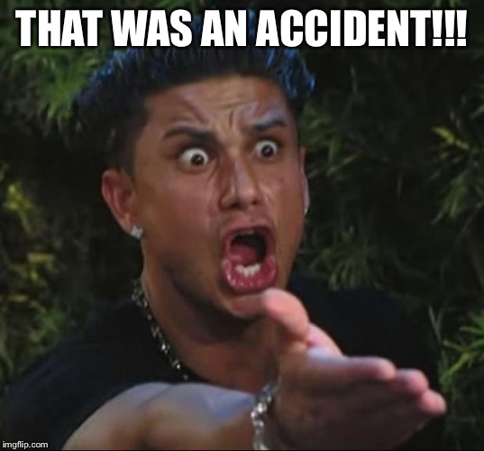 Pauly | THAT WAS AN ACCIDENT!!! | image tagged in pauly | made w/ Imgflip meme maker