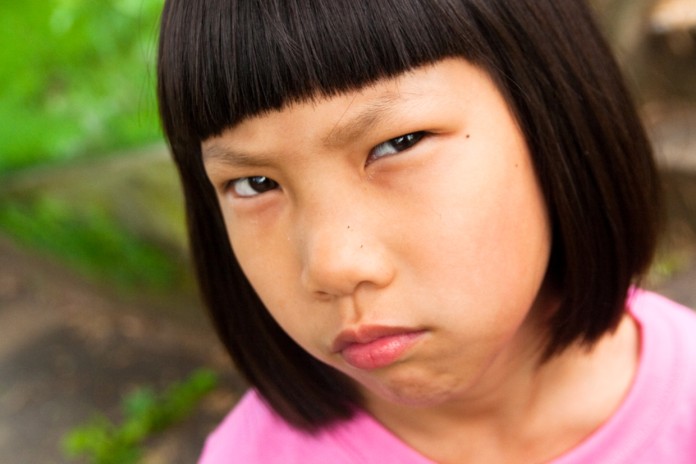 Angry Chinese Girl Blank Meme Template
