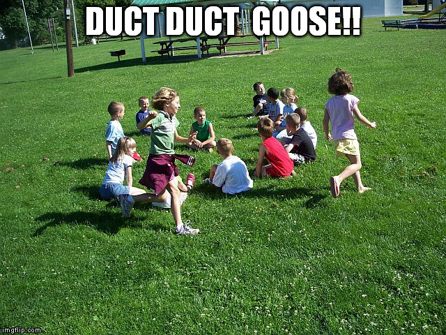 duct goose | DUCT DUCT  GOOSE!! | image tagged in duct tape,swagger goose | made w/ Imgflip meme maker