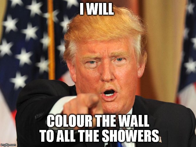 I WILL COLOUR THE WALL TO ALL THE SHOWERS | made w/ Imgflip meme maker