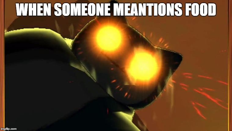 WHEN SOMEONE MEANTIONS FOOD | image tagged in pokemon,memes | made w/ Imgflip meme maker