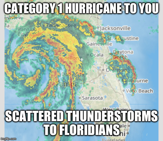 hurricane track meme