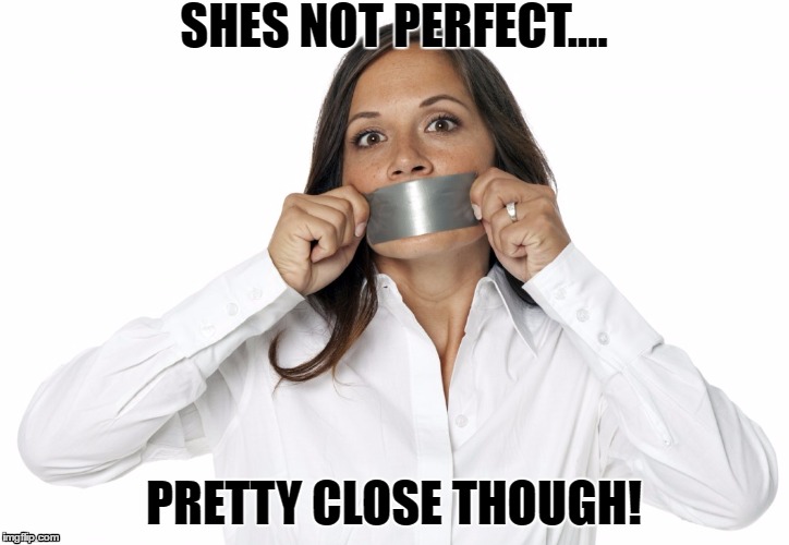 SHES NOT PERFECT.... PRETTY CLOSE THOUGH! | image tagged in women | made w/ Imgflip meme maker