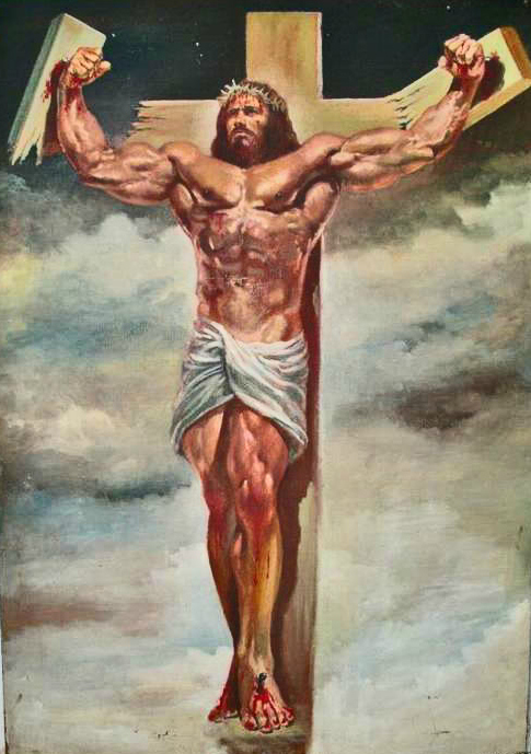 High Quality Ripped Jesus Blank Meme Template