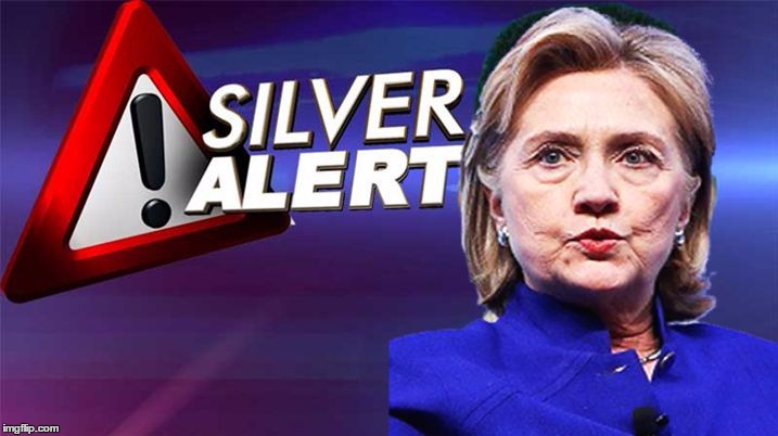 image tagged in hillary silver alert | made w/ Imgflip meme maker