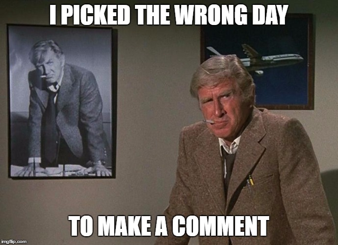 I PICKED THE WRONG DAY TO MAKE A COMMENT | made w/ Imgflip meme maker