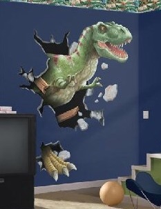 High Quality Dinosaur breaking through wall Blank Meme Template