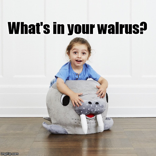 You'd think it was fish ... | What's in your walrus? | image tagged in walrus,meme,nofish | made w/ Imgflip meme maker