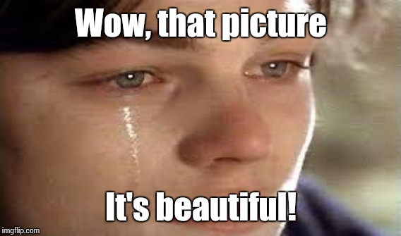 Wow, that picture It's beautiful! | made w/ Imgflip meme maker