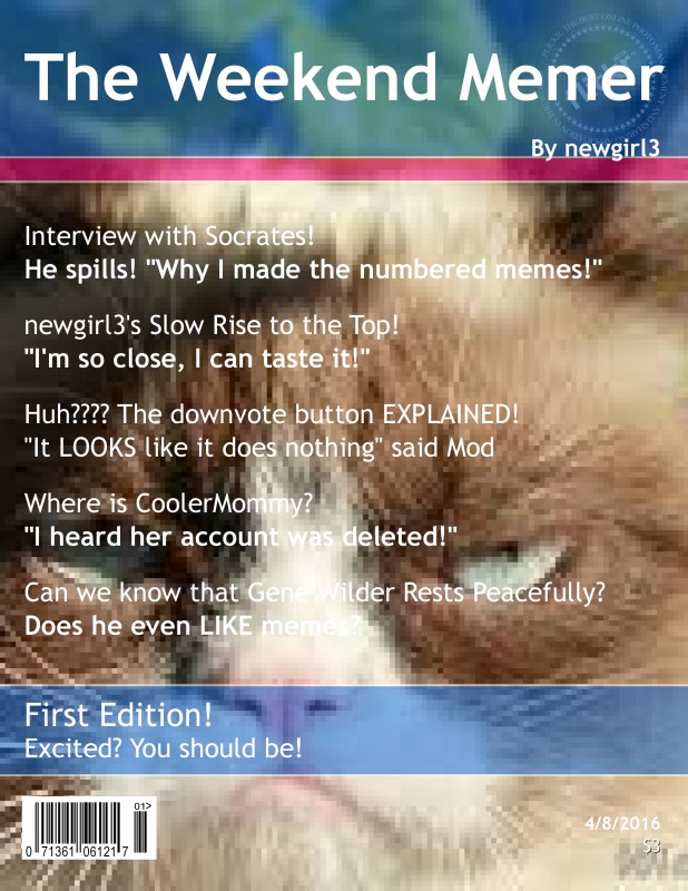 Magazine Cover Blank Meme Template