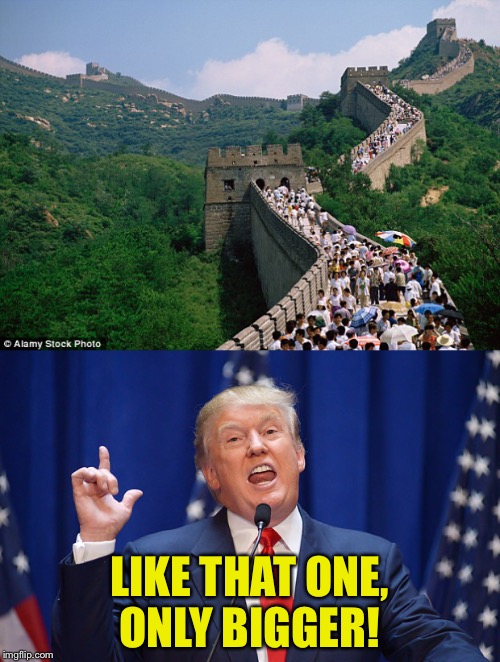 Make it yuuuuge! | LIKE THAT ONE, ONLY BIGGER! | image tagged in trump 2016 | made w/ Imgflip meme maker