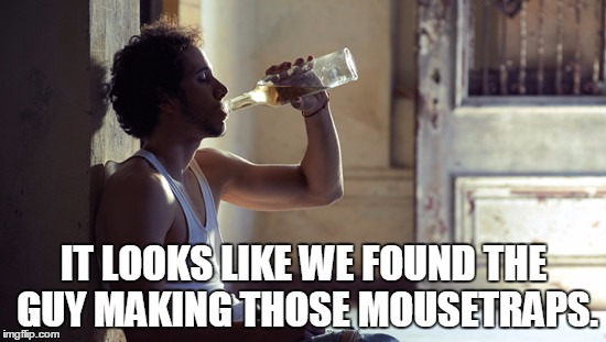 Mouse meme | IT LOOKS LIKE WE FOUND THE GUY MAKING THOSE MOUSETRAPS. | image tagged in memes | made w/ Imgflip meme maker