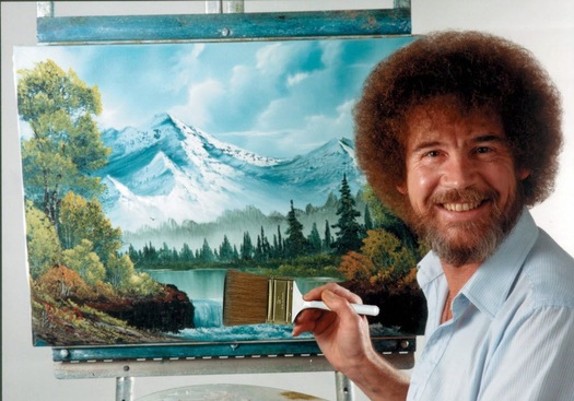 High Quality Bob Ross Blank Meme Template