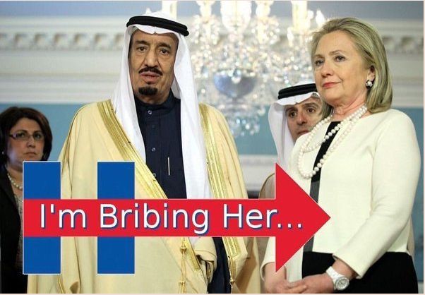 CFG Hillary Saudi Bribe Logo Blank Meme Template