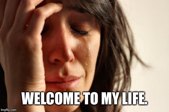First World Problems Meme | WELCOME TO MY LIFE. | image tagged in memes,first world problems | made w/ Imgflip meme maker