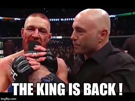 THE KING IS BACK ! | image tagged in funny | made w/ Imgflip meme maker