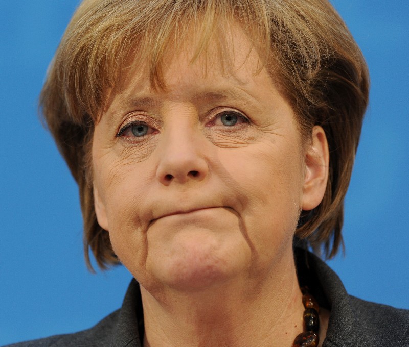 Angela Merkel verkackt Blank Meme Template