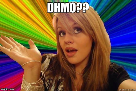 Dumb Blonde Meme | DHMO?? | image tagged in blonde bitch meme | made w/ Imgflip meme maker