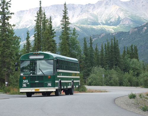 Denali Park Alaska Shuttle Bus Blank Meme Template