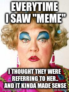 Mimi | EVERYTIME I SAW "MEME"; I THOUGHT THEY WERE REFERRING TO HER.. AND IT KINDA MADE SENSE | image tagged in mimi,memes | made w/ Imgflip meme maker