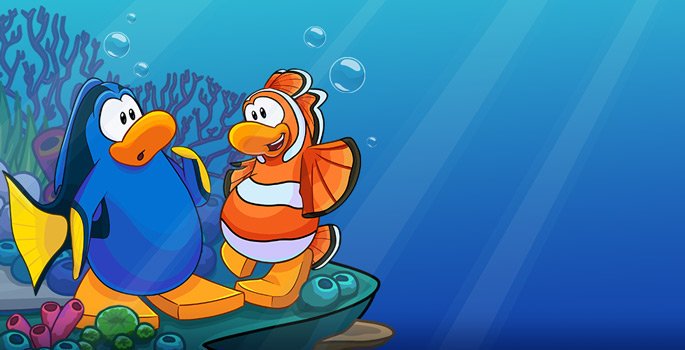 Club Penguin Nemo  Blank Meme Template