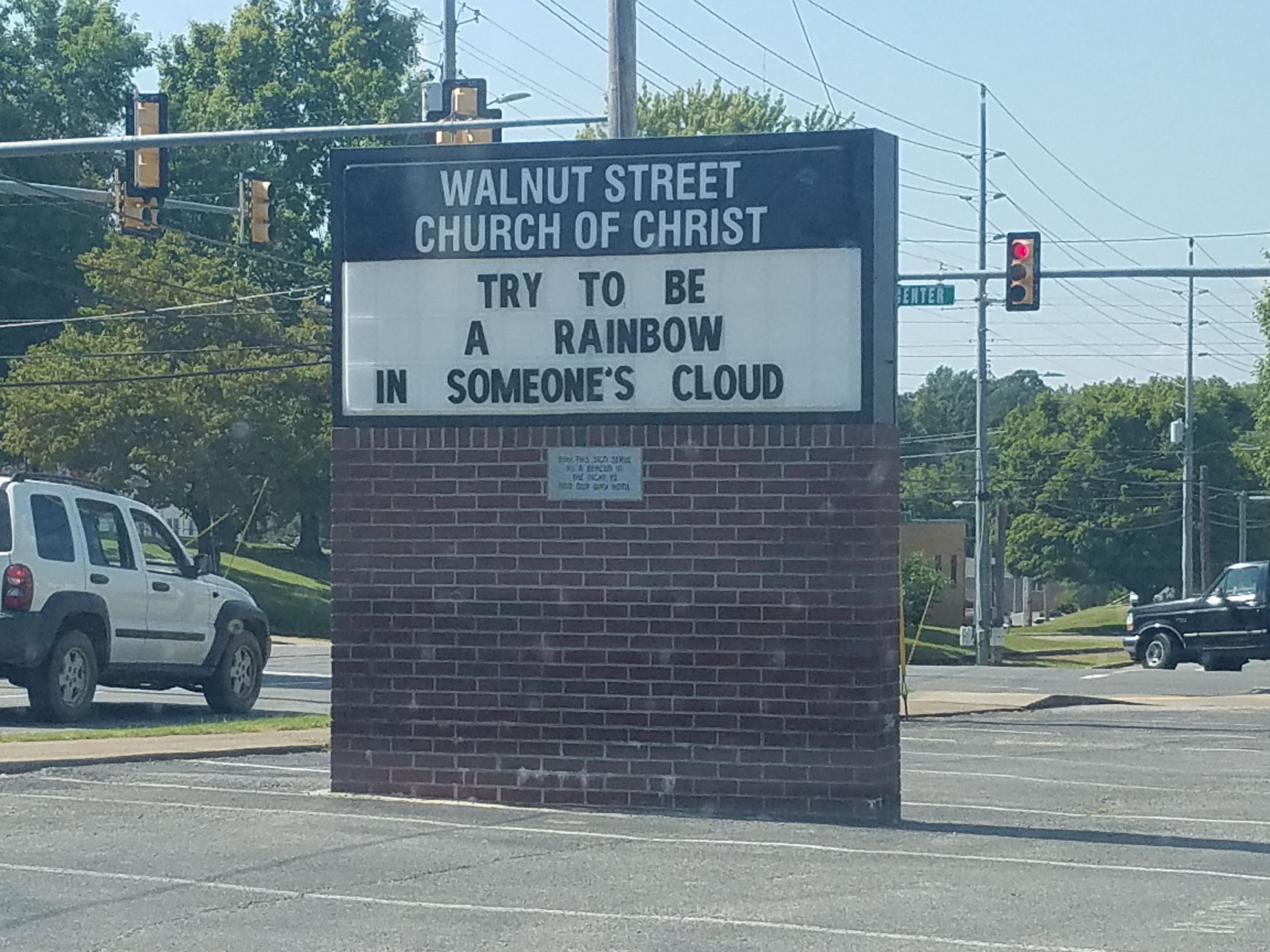 High Quality Rainbow church sign Blank Meme Template