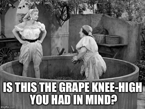 IS THIS THE GRAPE KNEE-HIGH YOU HAD IN MIND? | made w/ Imgflip meme maker