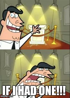 If you don't get the joke he doesn't have a top textbox  | IF I HAD ONE!!! | image tagged in memes,this is where i'd put my trophy if i had one | made w/ Imgflip meme maker