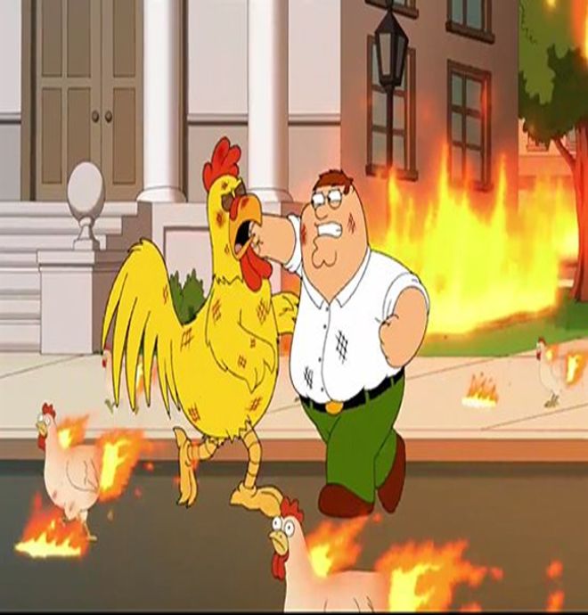 Family Guy - Fight  Blank Meme Template
