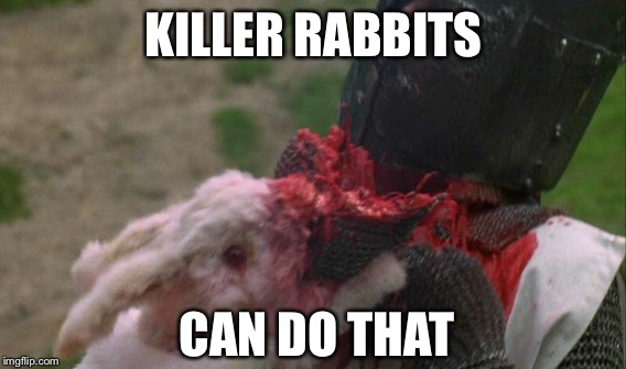 KILLER RABBITS CAN DO THAT | made w/ Imgflip meme maker