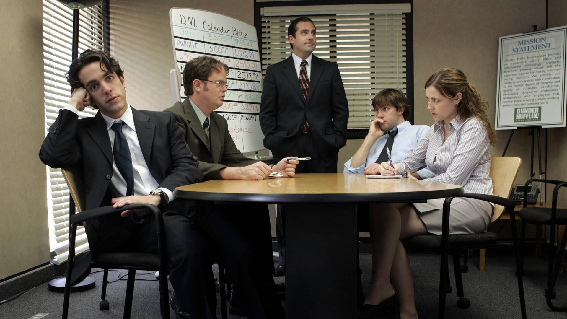 the office team meeting Blank Meme Template