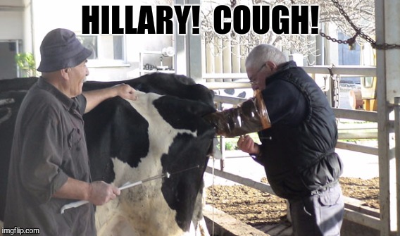 MRS. CLINTON!! FOR HEAVEN'S SAKE! COUGH! - Imgflip