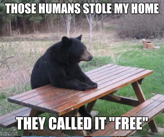 THOSE HUMANS STOLE MY HOME THEY CALLED IT "FREE" | made w/ Imgflip meme maker
