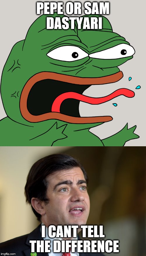 PEPE OR SAM DASTYARI; I CANT TELL THE DIFFERENCE | image tagged in politics | made w/ Imgflip meme maker