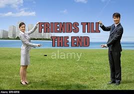 Alamy - "Friends Till the End" | FRIENDS TILL THE END | image tagged in alamy,holding,friends till the end | made w/ Imgflip meme maker