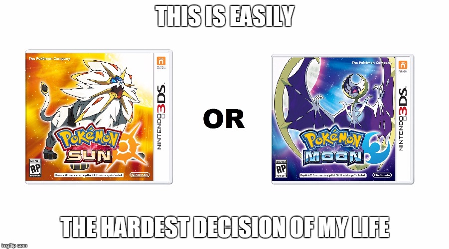 THIS IS EASILY; THE HARDEST DECISION OF MY LIFE | image tagged in sun or moon | made w/ Imgflip meme maker