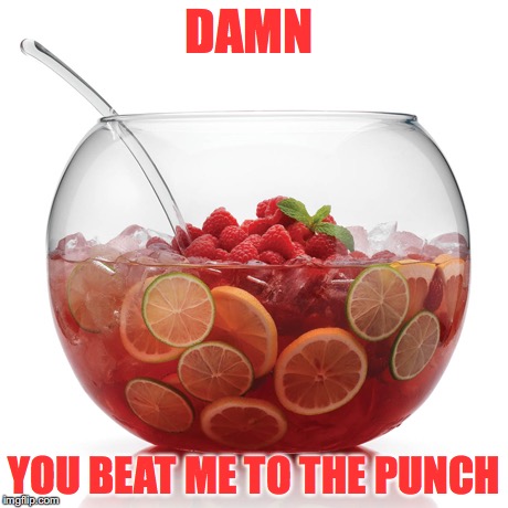 DAMN; YOU BEAT ME TO THE PUNCH | made w/ Imgflip meme maker
