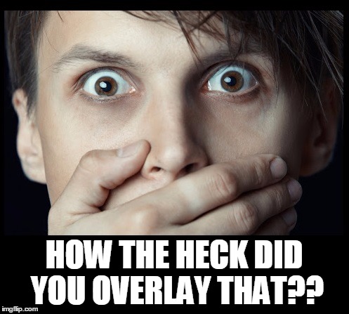 oh my | HOW THE HECK DID YOU OVERLAY THAT?? | image tagged in oh my | made w/ Imgflip meme maker