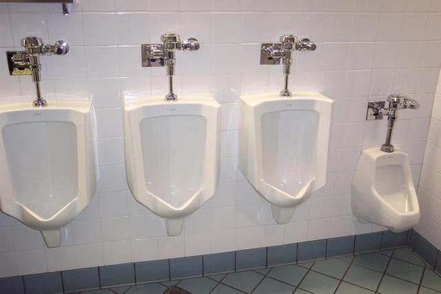 High Quality Men's Room Urinals Blank Meme Template