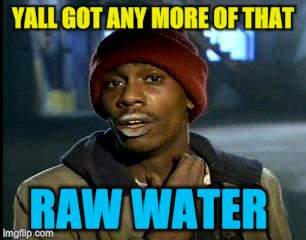 Y'all Got Any More Of That Meme | YALL GOT ANY MORE OF THAT RAW WATER | image tagged in memes,yall got any more of | made w/ Imgflip meme maker