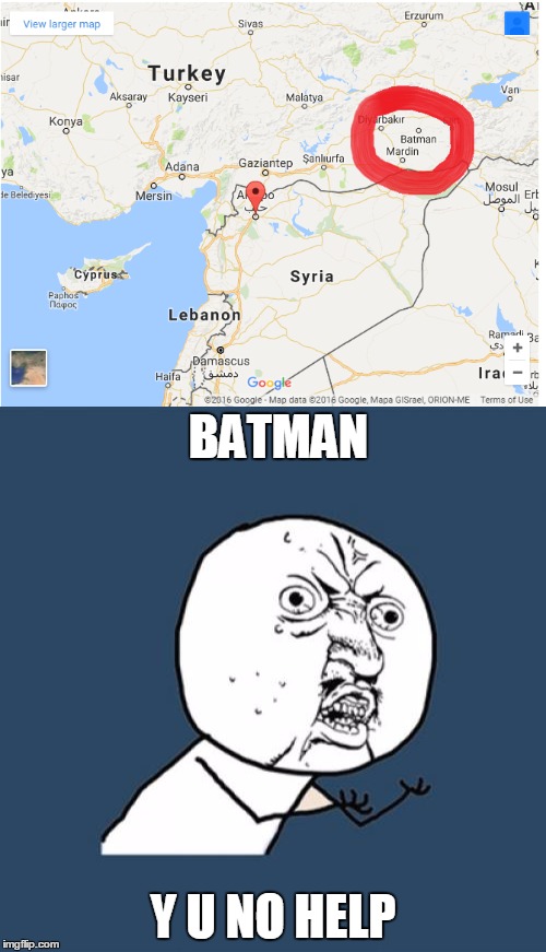 BATMAN; Y U NO HELP | image tagged in batman | made w/ Imgflip meme maker