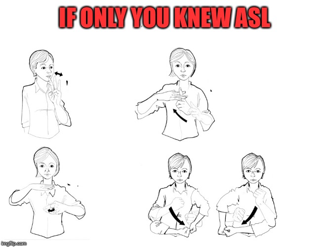 IF ONLY YOU KNEW ASL | made w/ Imgflip meme maker