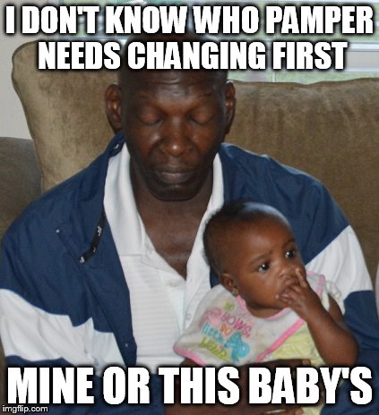 I DON'T KNOW WHO PAMPER NEEDS CHANGING FIRST; MINE OR THIS BABY'S | image tagged in stinky,booboo,babystinks,funny face,ugly | made w/ Imgflip meme maker
