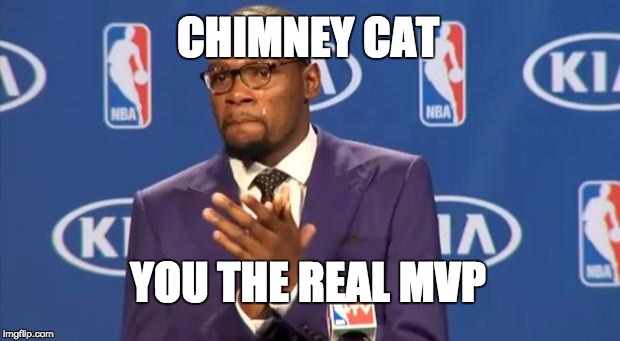 You The Real MVP Meme | CHIMNEY CAT; YOU THE REAL MVP | image tagged in memes,you the real mvp | made w/ Imgflip meme maker