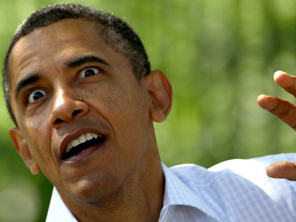 Obama goofy face Blank Meme Template