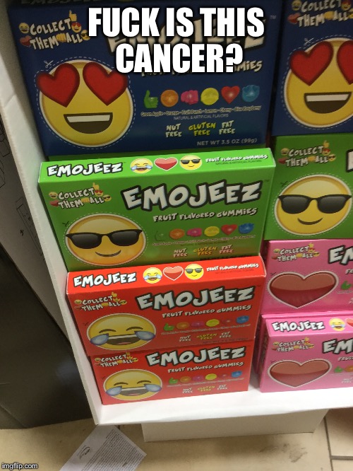 cancer |  FUCK IS THIS CANCER? | image tagged in emoji,cancer | made w/ Imgflip meme maker