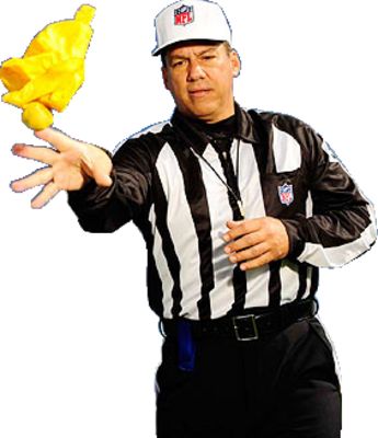 High Quality flag on the play referee Blank Meme Template