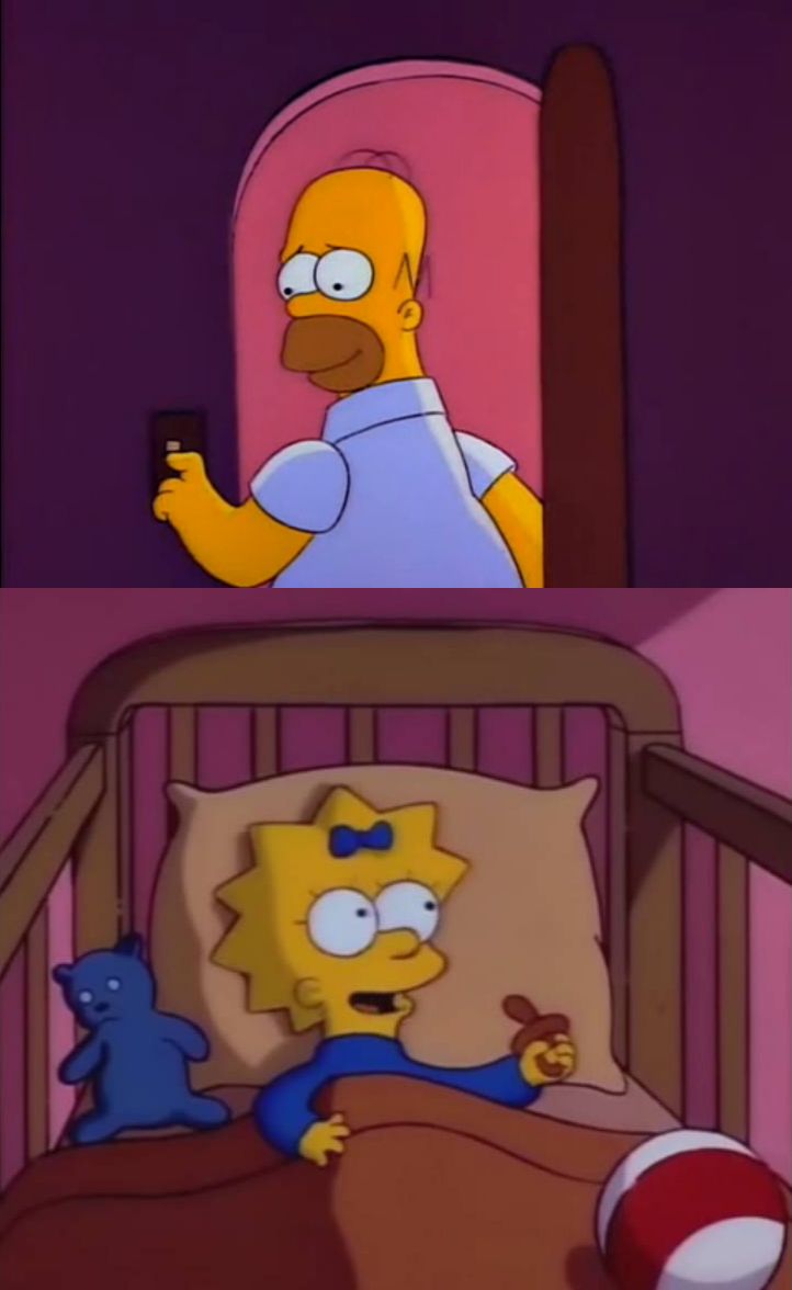 i hope you never say a word simpsons maggie homer Blank Meme Template