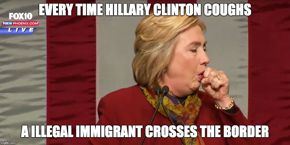 Image result for hillary clinton cough gif